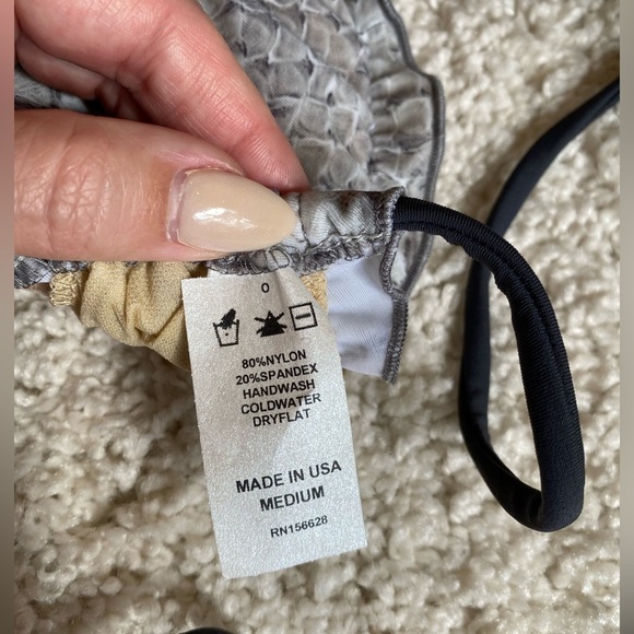 Animal Print Cheeky Scrunch butt Bikini Size Medium NWT - Picture 8 of 11